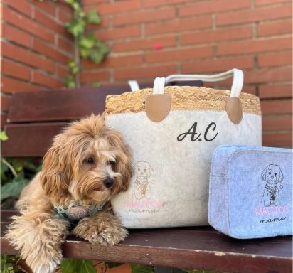 NO DISPONIBLE conjunto bolso y neceser 28€